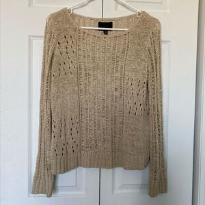 Cynthia Rowley Beige & Golden Sweater